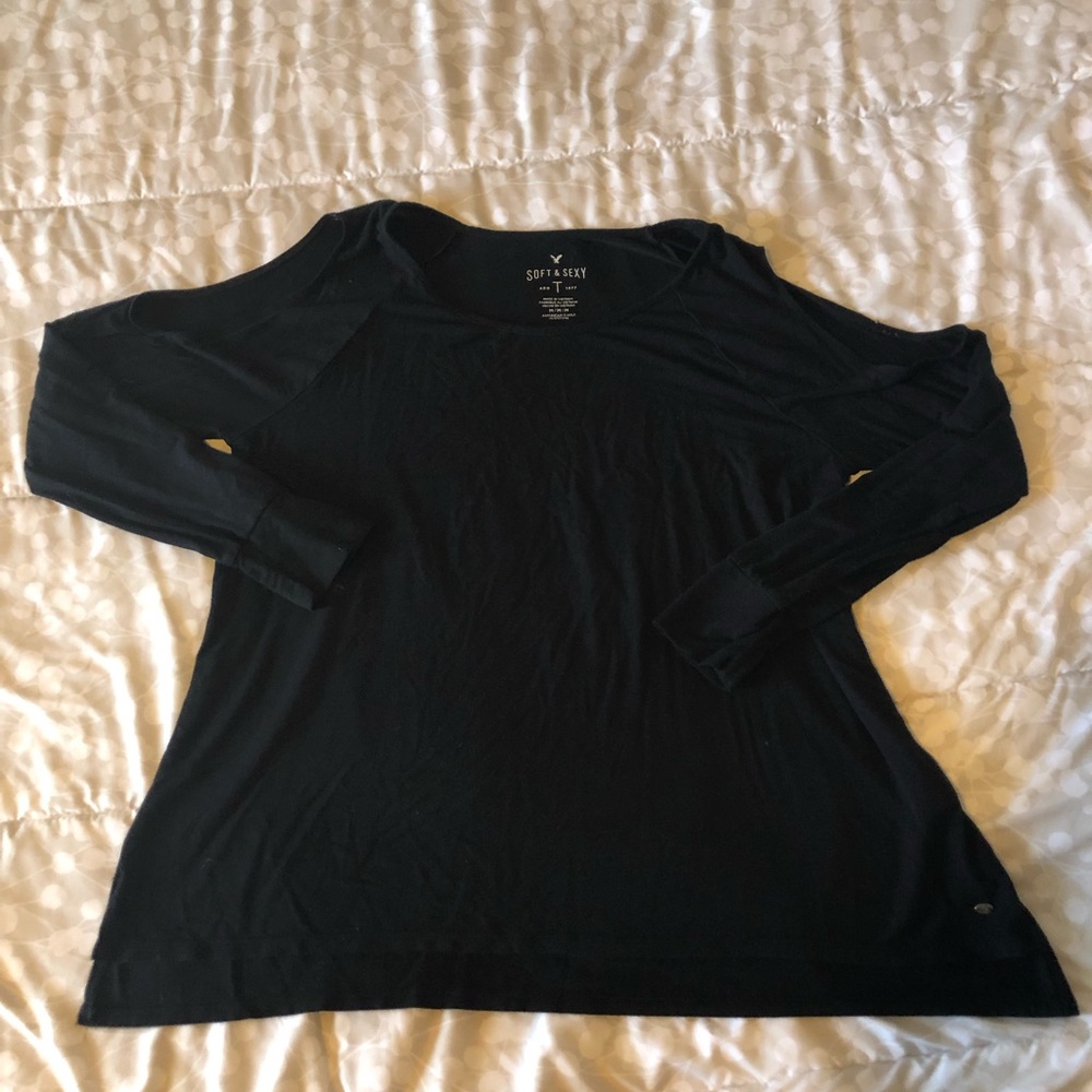 AE soft and sexy long sleeve with fashion cut outs
